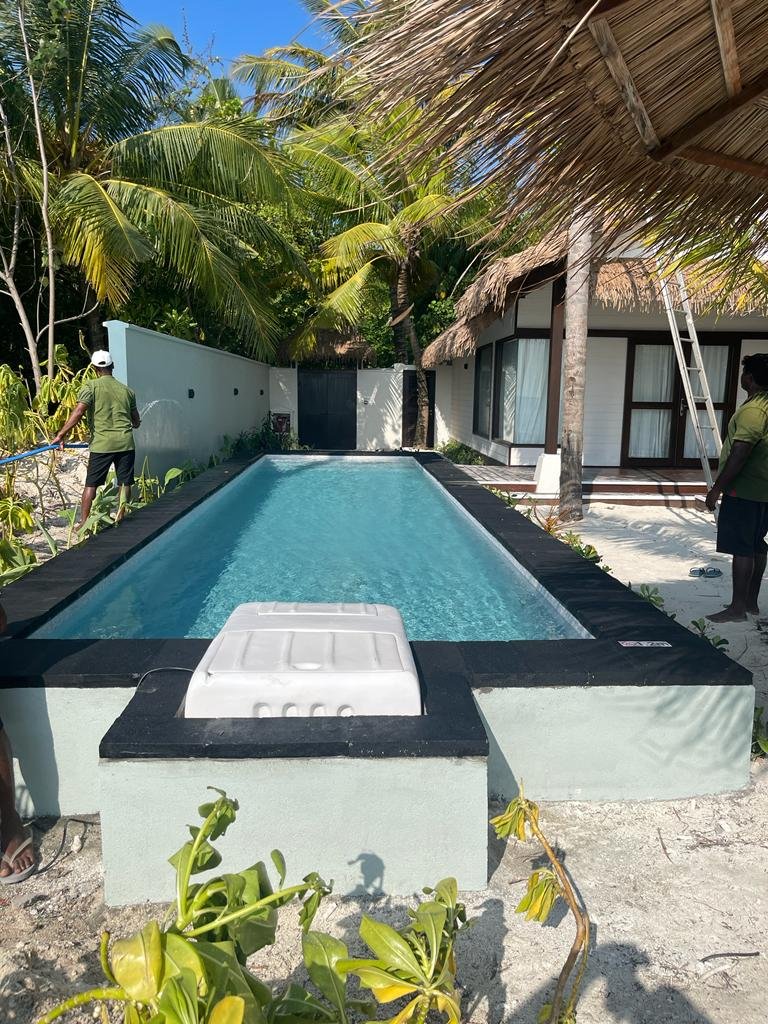 CreativPools completed swimming pool project in India