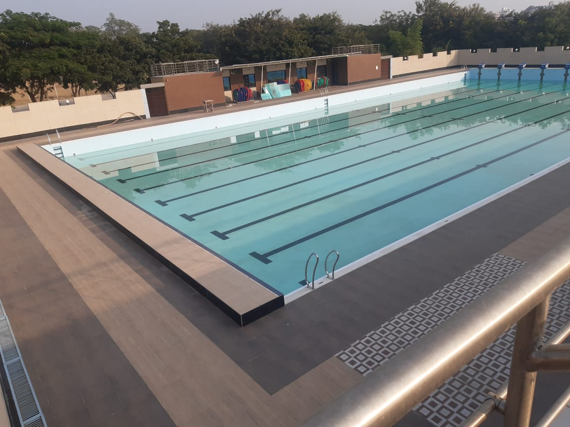 Olympic-Sized Pool — Full-length competition pool